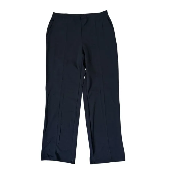 UNIQLO black elastic waist ponte pants, size M - Image 3