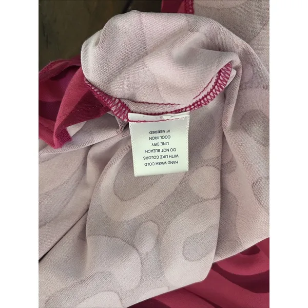 Sunsets & Sweet Tea Geometric Mesh Top Womens Size XL Pink Y2K Sleeveless Travel - Image 5
