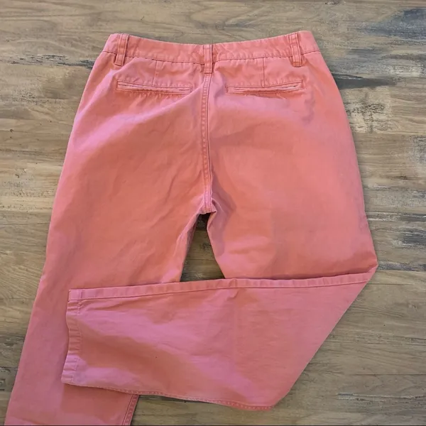 Bonobos Women's Casual Pants size 28 Cropped Chinos Coral Color - Image 7
