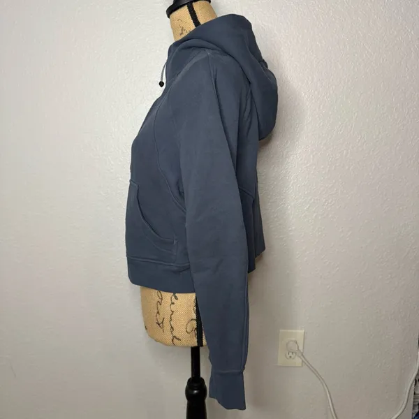 Lululemon Scuba Oversized Half-Zip Hoodie Iron Blue? Size XS S Gym Lounge Crop - Image 7
