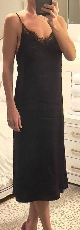 Evil Twin, Black Silk dress, XS - Image 10