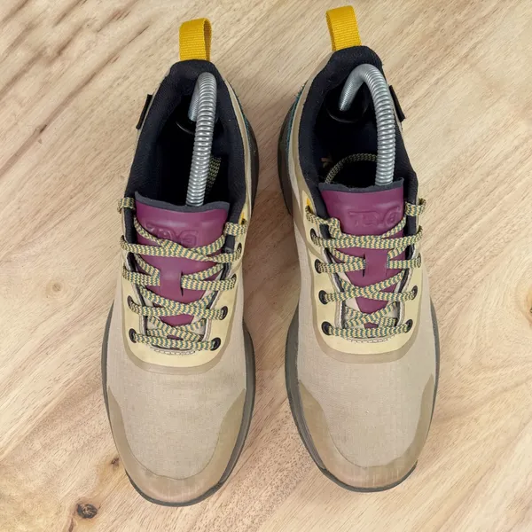 Teva Gateway Low Nylon Hiking‎ Trail Sneakers Shoes Tan Multi Retro Beige 7 - Image 4