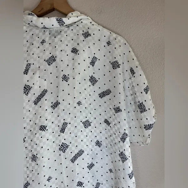 Vintage Miss Dior Christian Dior Pajamas Top size Small 70’s 80’s - Image 8