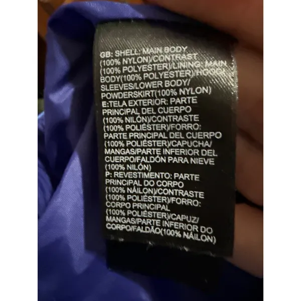 The North Face Womens XS Black‎ Blue Hooded Ski Shell Jacket Powder Skirt - Image 13