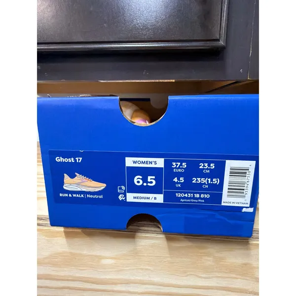 Brooks Ghost Max 3 Womens Running Shoes Apricot Super Pink Size 6.5 NWB No Lid - Image 6