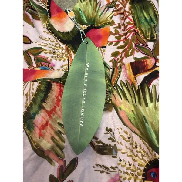 Farm Rio Into the Jungle Mini Dress Tropical Print, XS Linen $190 NWT - Image 7