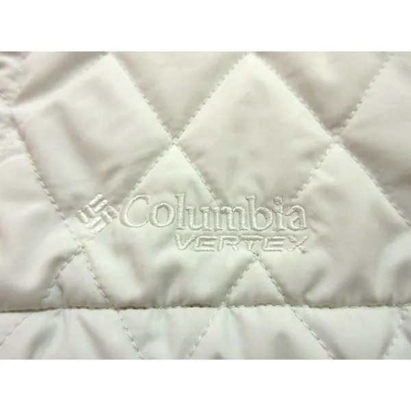 Columbia Jacket Vertex Off White With Black Collar Size Medium - Image 4