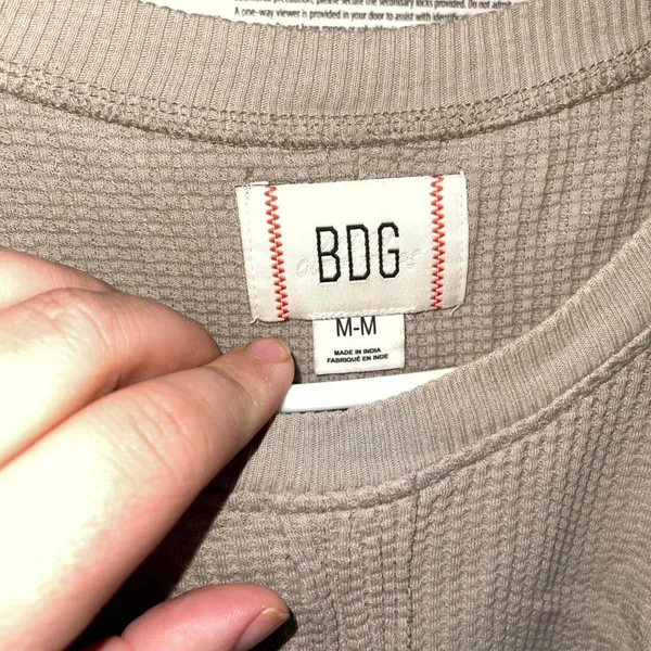 BDG Urban Outfitters Multi-Fabric Crop Shirt - Size Medium - Image 4
