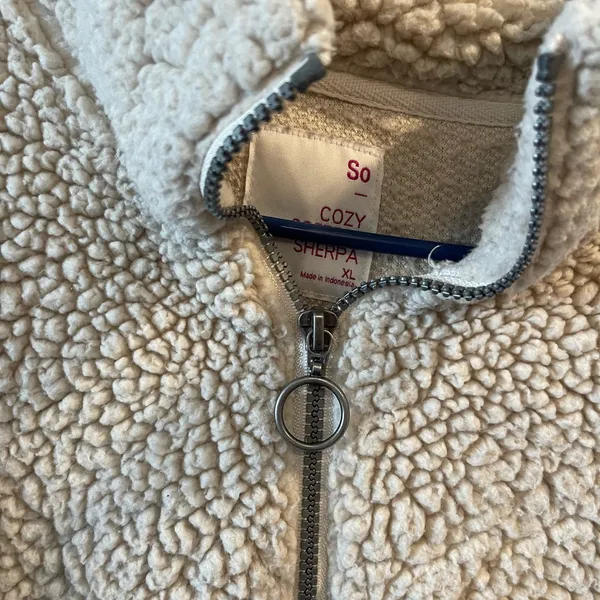 SO Cream Sherpa Jacket - Image 2