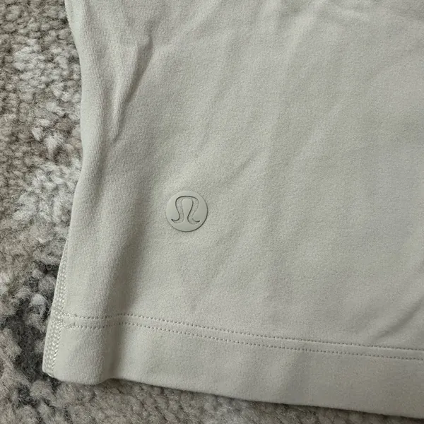 Lululemon All Aligned Mock Neck Long Sleeve Shirt Size 8 - White Opal - Image 4