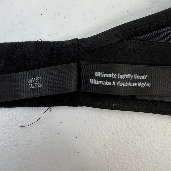 Victoria’s Secret PINK Active Sz M Sport Bra Ultimate Lightly Lined Black Floral - Image 11