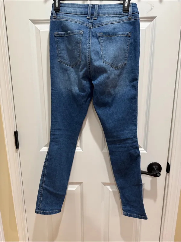 Rewash Blue Distressed Skinny Jeans - Image 4