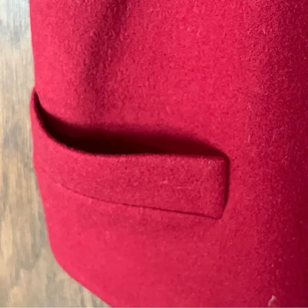 Ann Taylor Vintage Red Wool Vest - Image 6