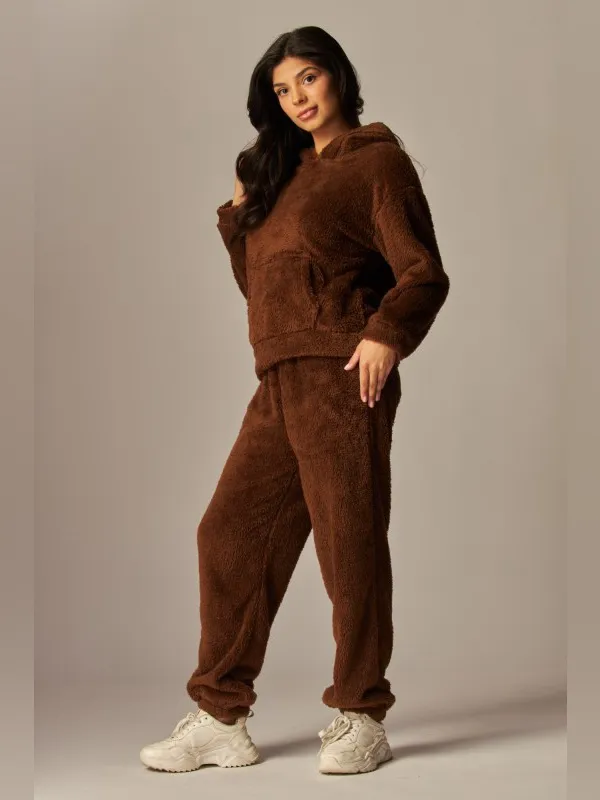 Cozy Plush Hooded Lounge Set - Image 5