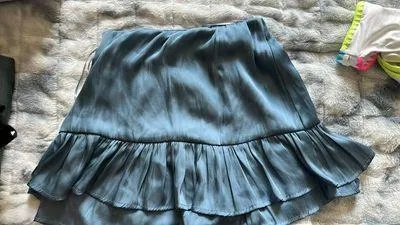 Satin Skort Blue - Image 3