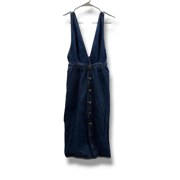 Urban Outfitters Danny‎ Midi Dress Women's Small Denim Button Down Casual - Image 3