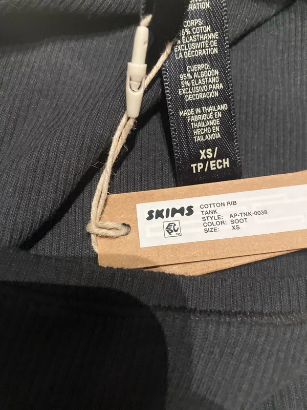 SKIMS Cotton Rib Tank XS - Image 4