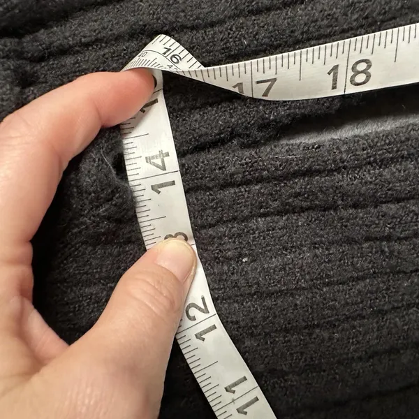 Madewell Sweater Womens Small Black Ribbed Knit Crewneck Long Sleeve Pullover - Image 6