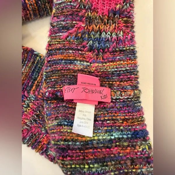 Betsey Johnson Colorful Knit neckwarmer/ Scarf - Image 3