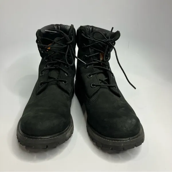 Timberland black leather‎ lace up boots size 8.5 - Image 2