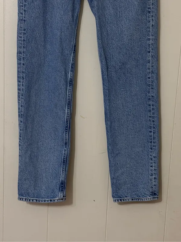& Other Stories Slim Straight-Leg Jeans Light Wash Size 25/30 - Image 3