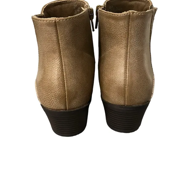 Frye & Co. JUDE Western Style Side Zip Ankle Boots Beige Taupe Sz 8.5M - Image 6