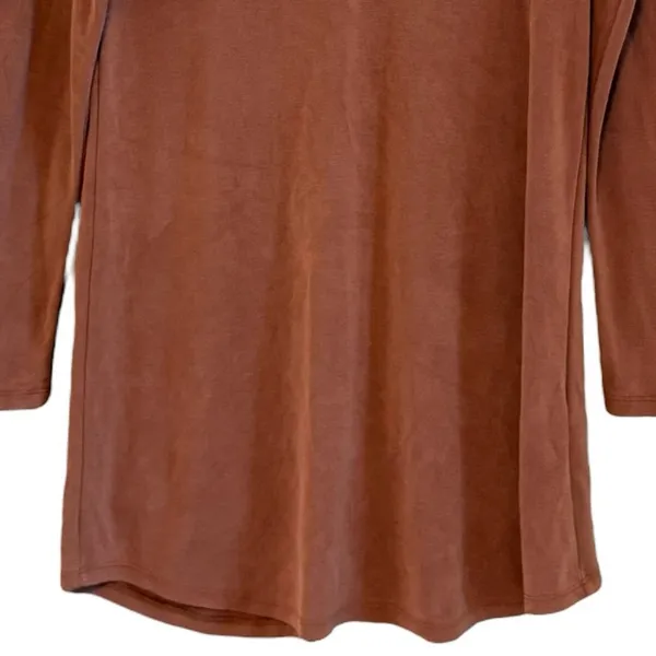 Abercrombie & Fitch Shirt Dress Long Sleeve Mini Dress Sz Small Tan Brown - Image 6