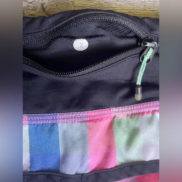 Lululemon Athletica Colorful Plaid Athletic Shorts - Image 7