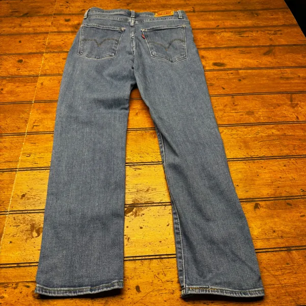 Levis 724 High Rise Straight Crop Jeans Womens 26 Medium Wash Blue‎ Denim - Image 5
