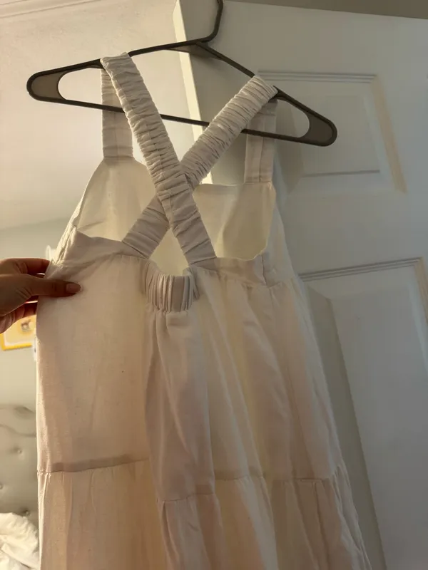 NWT white layered maxi dress - Image 3