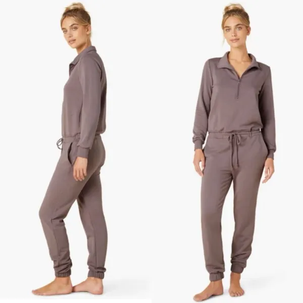 NWT Beyond Yoga Ski Weekend Jumpsuit Mauve Sz Small - Image 6