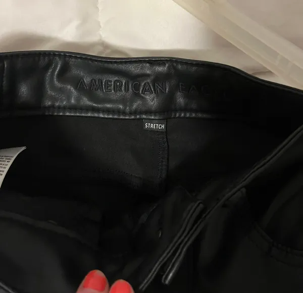 Flare Leather Pants - Image 5