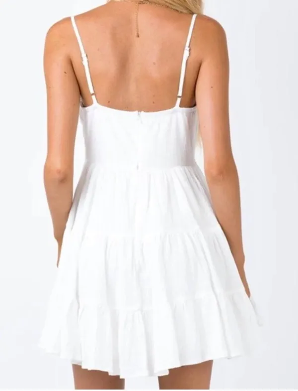 Princess Polly DLANEY MINI DRESS WHITE - Image 2