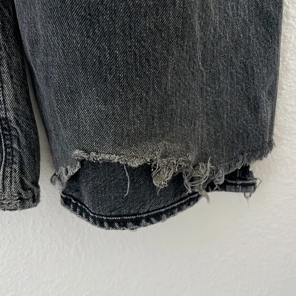 American Eagle 90s Bootcut Boot Cut Distressed Black Denim Jeans 4 - Image 8