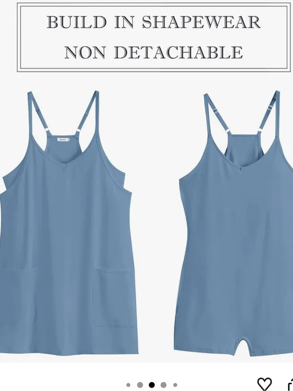 NWT Fashion Sleeveless Athletic mini romper dress with built in shorts size smal - Image 3