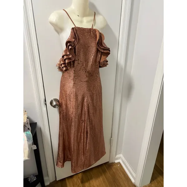 C/Meo Collective metallic sequin midi dress - Image 3