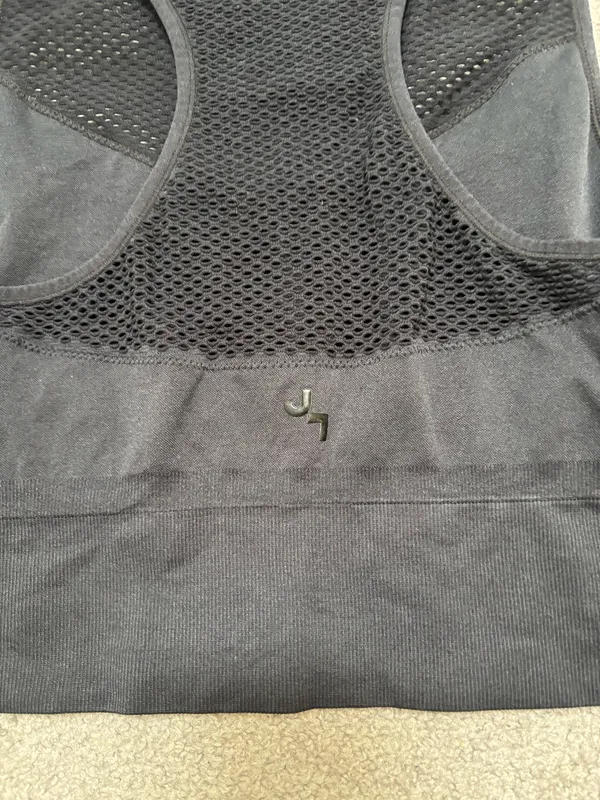 JoyLab Black Mesh Racerback Sports Bra - Image 4