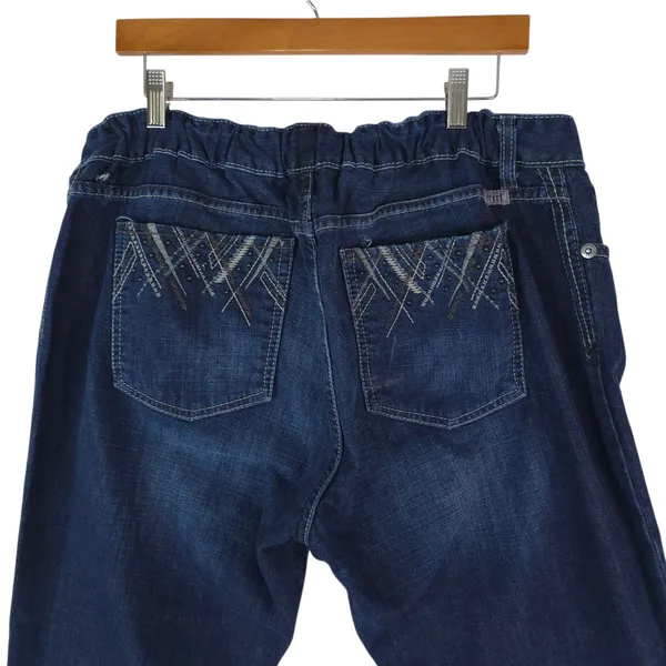 Cruel Girl Jeans Womens‎ 35x19R Blue Bootcut Denim Stretch Western Rodeo Cowgirl - Image 4