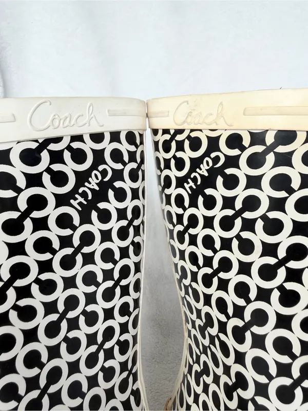 Coach Ursula Signature C Rain Boots – Women’s Size 5B - Image 10