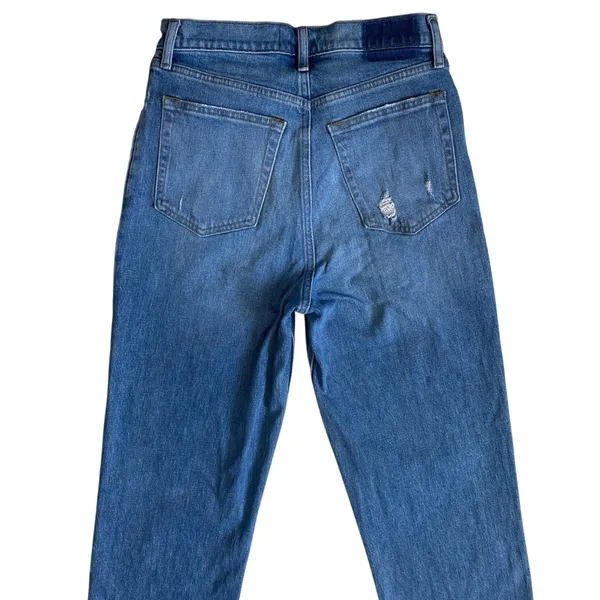 Abercrombie & Fitch 90s Straight Ultra High Rise Crossover Jeans Blue‎ 29 8R - Image 6