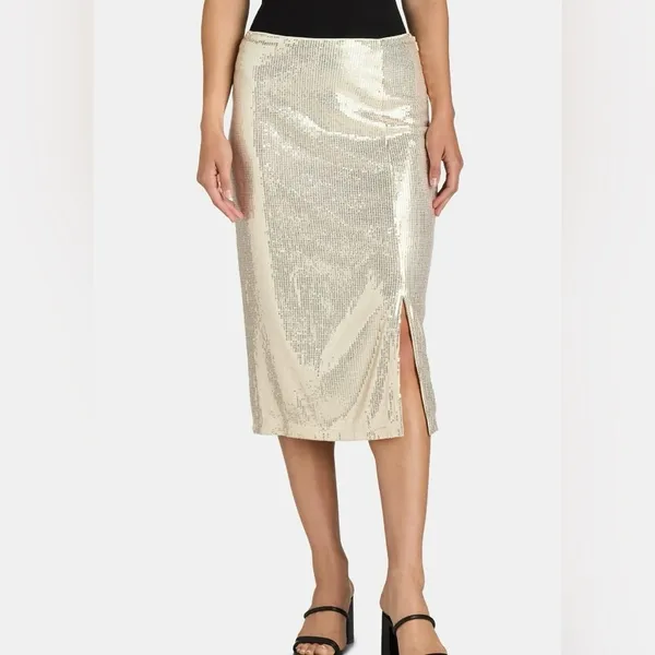 Time and Tru Sequin‎ Skirt Women's Small - Image 7