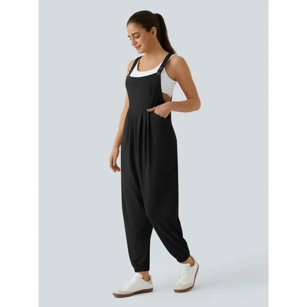Halara Blue Jogger Bottom Overalls Sz.M NWT - Image 4