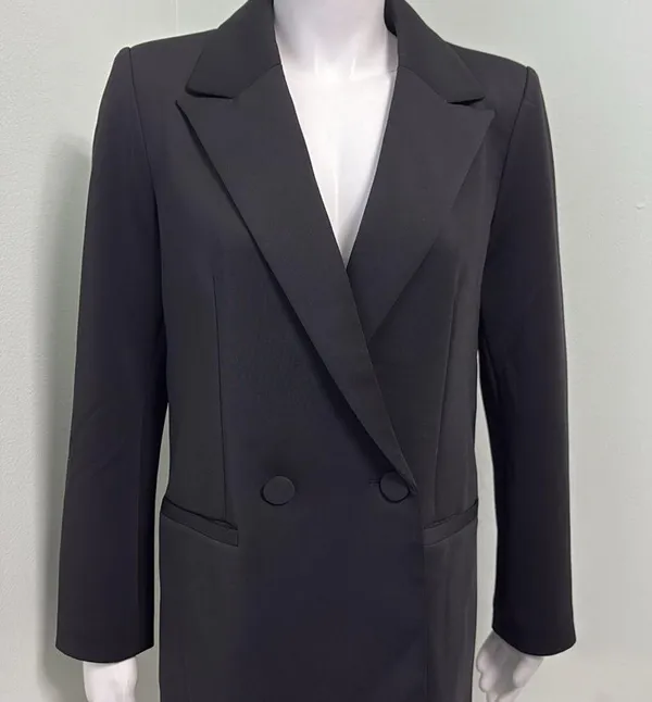 Good American Scuba 2.0 Black Blazer Size 1 Small - Image 5
