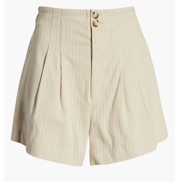 Treasure & Bond NWOT Pleated High Waisted Cotton Shorts - Image 7