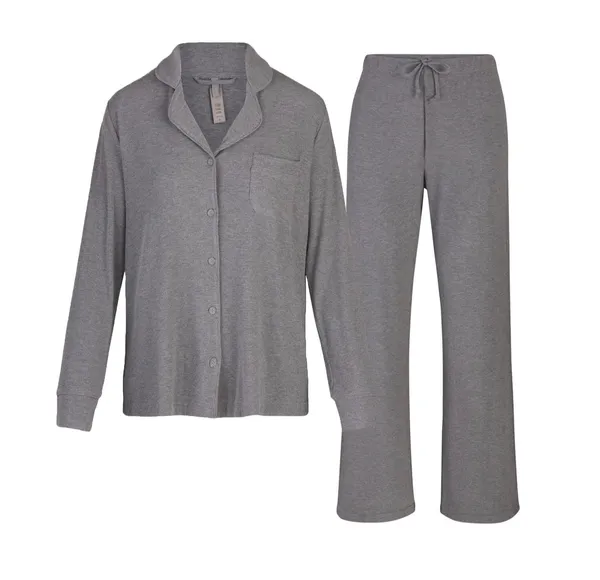 Skims Heather Grey Soft Lounge Sleep Set - Image 4