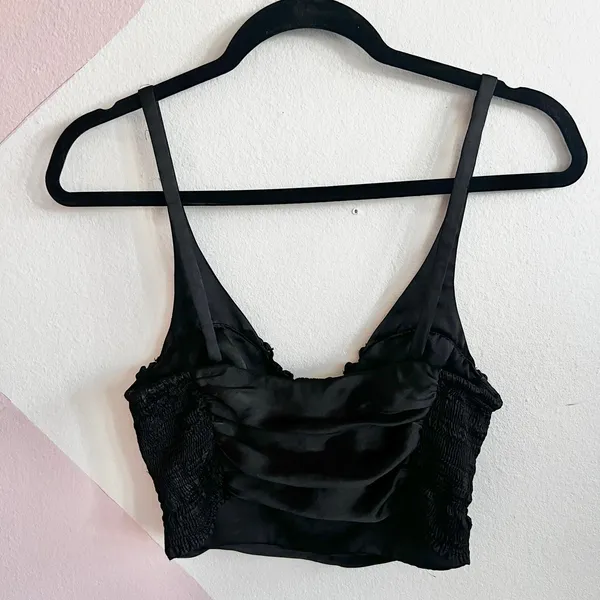 Zara Black Ruffle Babydoll Top, Goth Whimsigoth Grunge Indie Sleaze Coquette XS‎ - Image 2