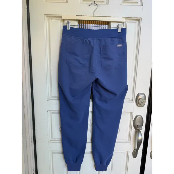 FIGS Technical Collection Zamora Jogger Scrub Pants Big Sky Blue Womens Size XS‎ - Image 6