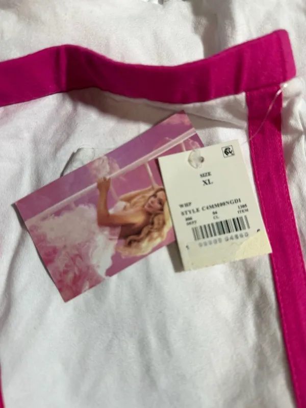 Megan Moroney Cloud 9 White and Pink Tube Mini Skater Dress Size XL - Image 6