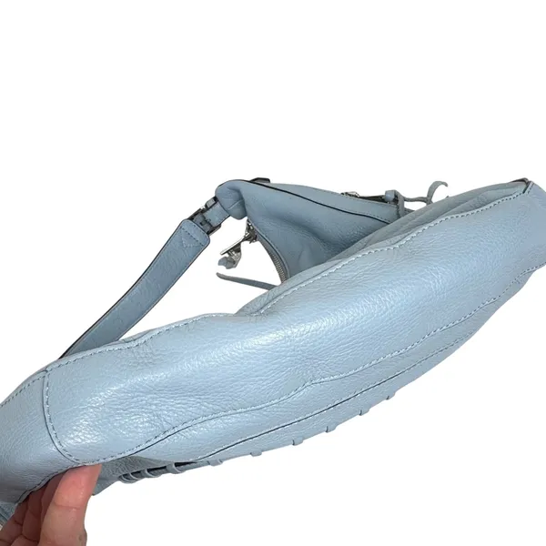 Aimee Kestenberg Tamitha Light Blue Pebbled Leather Hobo Shoulder Bag Festival - Image 7