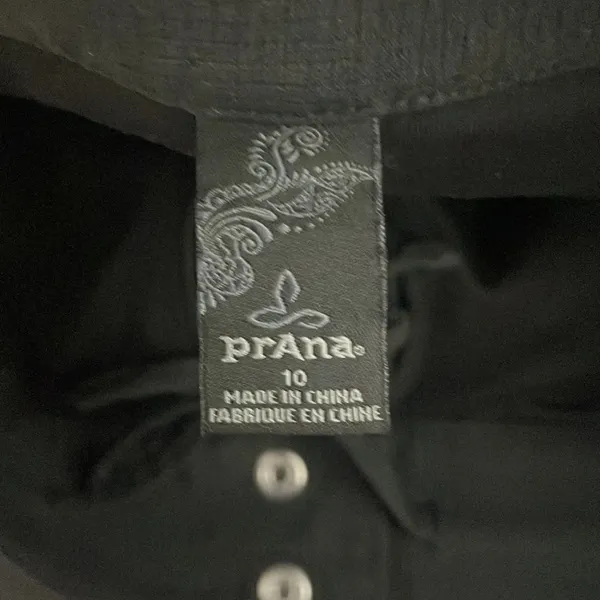 PrAna Black Activewear Skirt/Skort size 10 - Image 5